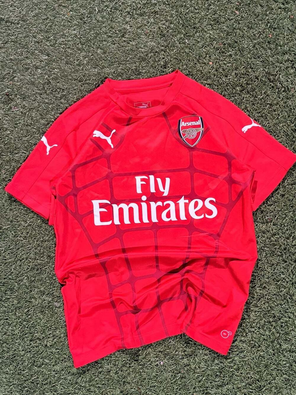 Puma Arsenal Training Jersey Size M Red Fly Emirates 2015/16